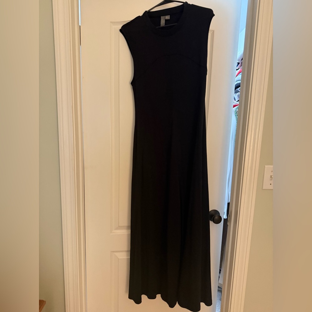 Sweaty Betty Black Maxi Dress - Sleek